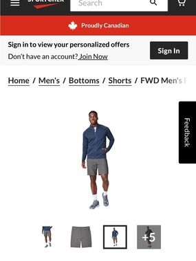 FWD Men's Athletic Shorts — Charcoal Gray